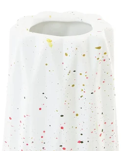 Sale Beliani Vaso da fiori AMALIADA Gres porcellanato 24 cm Bianco