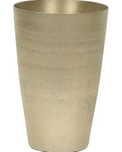 Best Beliani Vaso da fiori AMRIT Metallo 31 cm Oro