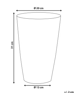 Best Beliani Vaso da fiori AMRIT Metallo 31 cm Oro