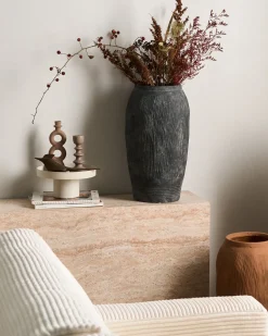 Online Beliani Vaso da fiori ARGINO 50 cm Grigio