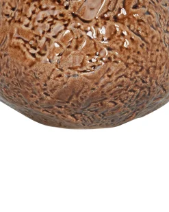 Outlet Beliani Vaso da fiori BETTA Gres porcellanato 22 cm Marrone