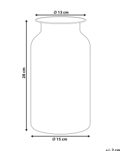 Outlet Beliani Vaso da fiori BHATURE Vetro Multicolore