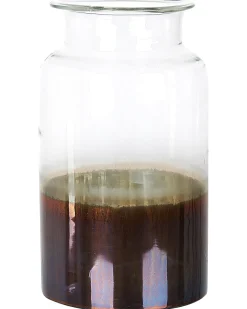 Beliani Vaso da fiori BHATURE Vetro Multicolore