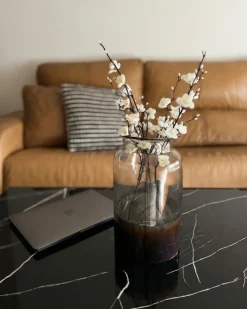 Beliani Vaso da fiori BHATURE Vetro Multicolore