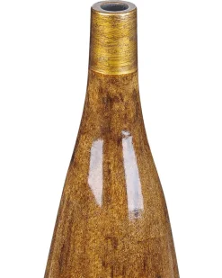 Beliani Vaso da fiori BURGOS Ceramica 52 cm Marrone