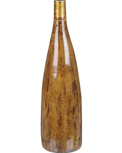 Beliani Vaso da fiori BURGOS Ceramica 52 cm Marrone