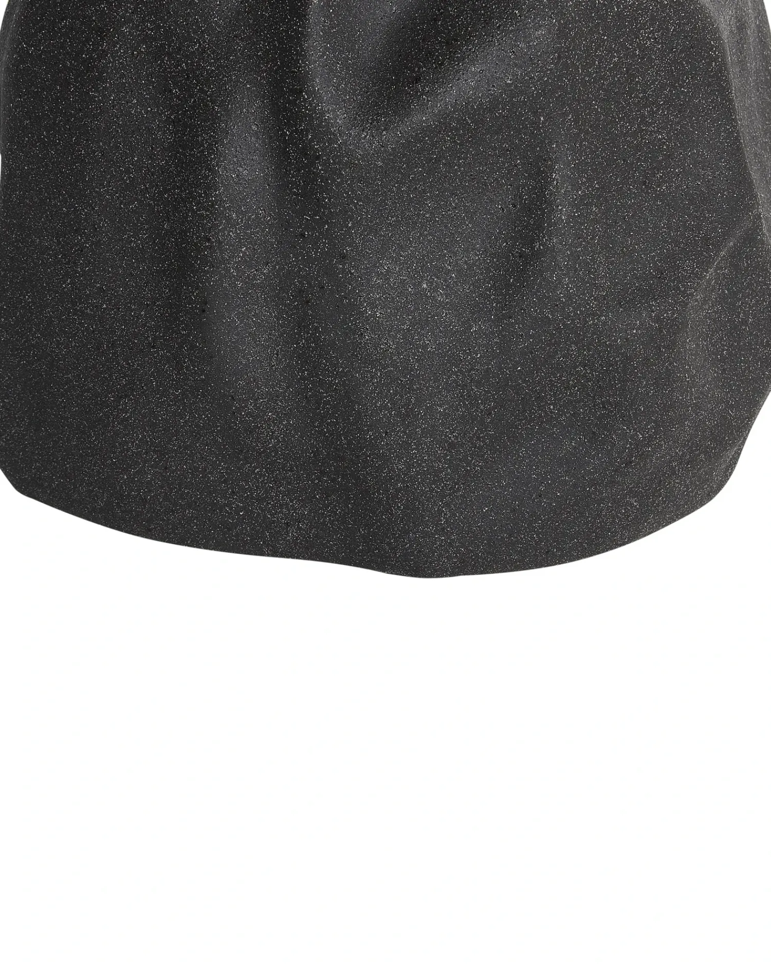 Beliani Vaso da fiori COONTAIL Gres porcellanato 31 cm Nero