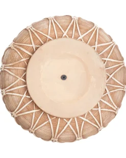 Online Beliani Vaso da fiori DOMOKOS Ceramica 38 cm Marrone chiaro Beige Marrone