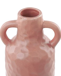 Clearance Beliani Vaso da fiori DRAMA Ceramica 24 cm pastello Rosa