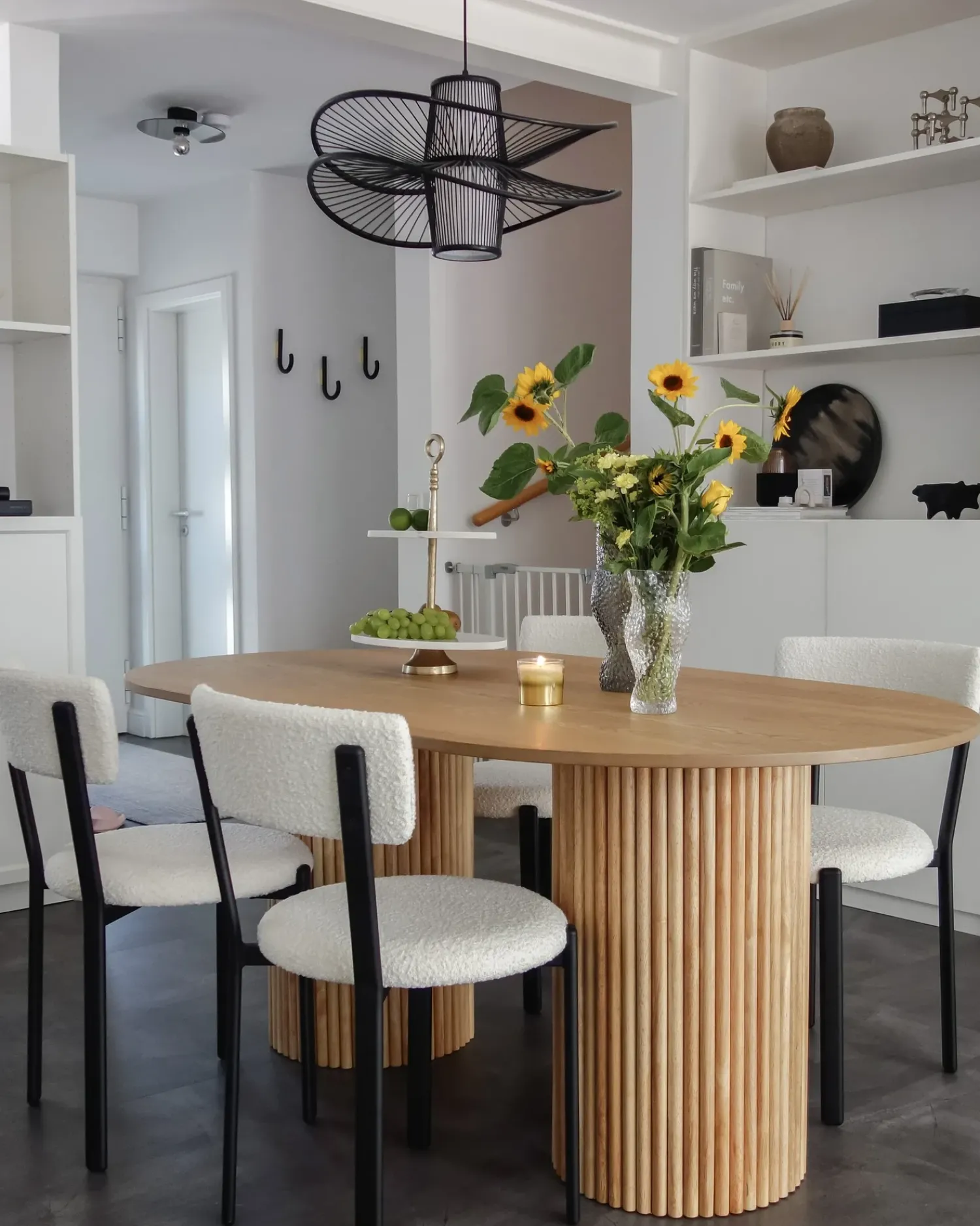 Online Beliani Vaso da fiori DYTIKO Vetro 31 cm Grigio