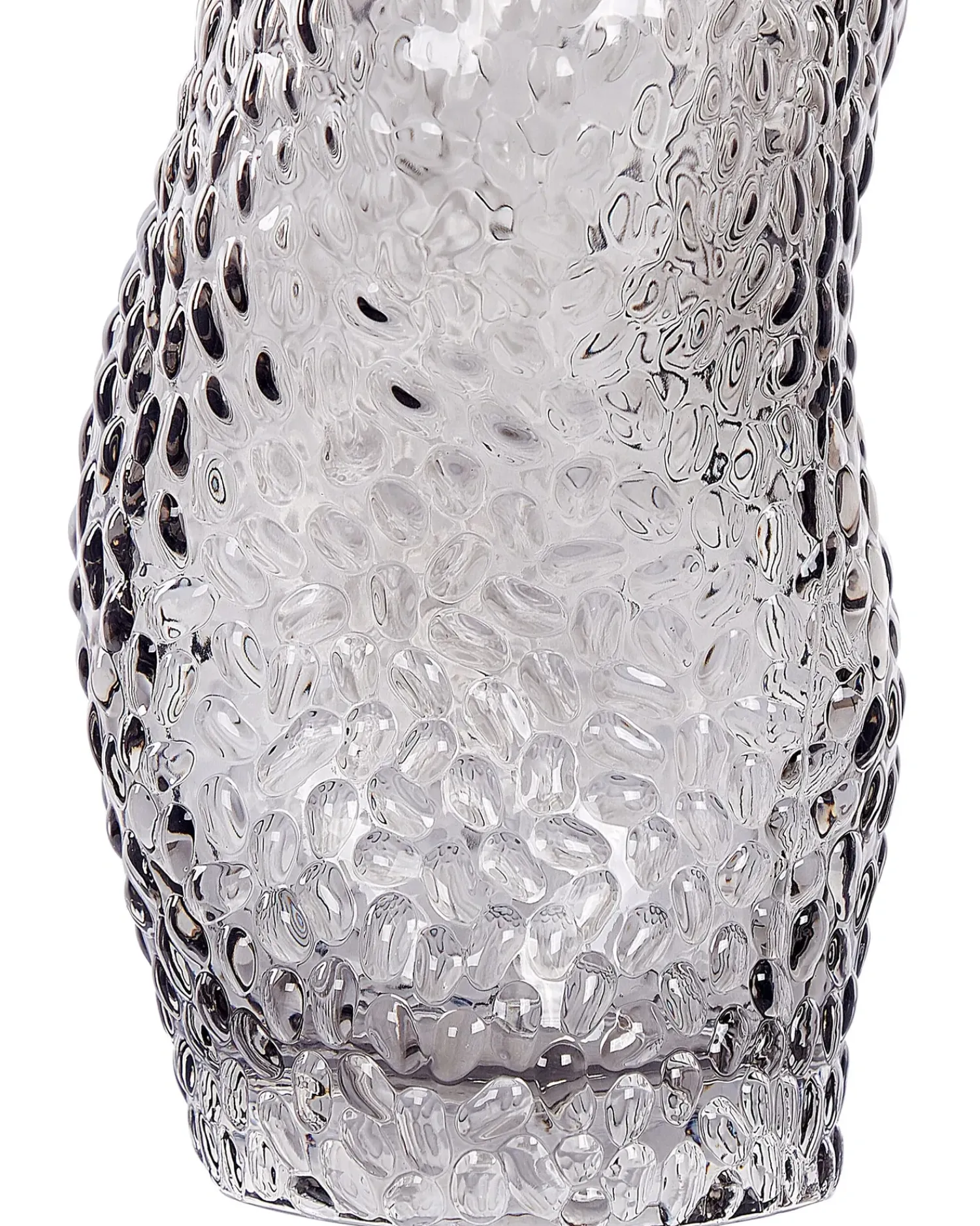 Online Beliani Vaso da fiori DYTIKO Vetro 31 cm Grigio