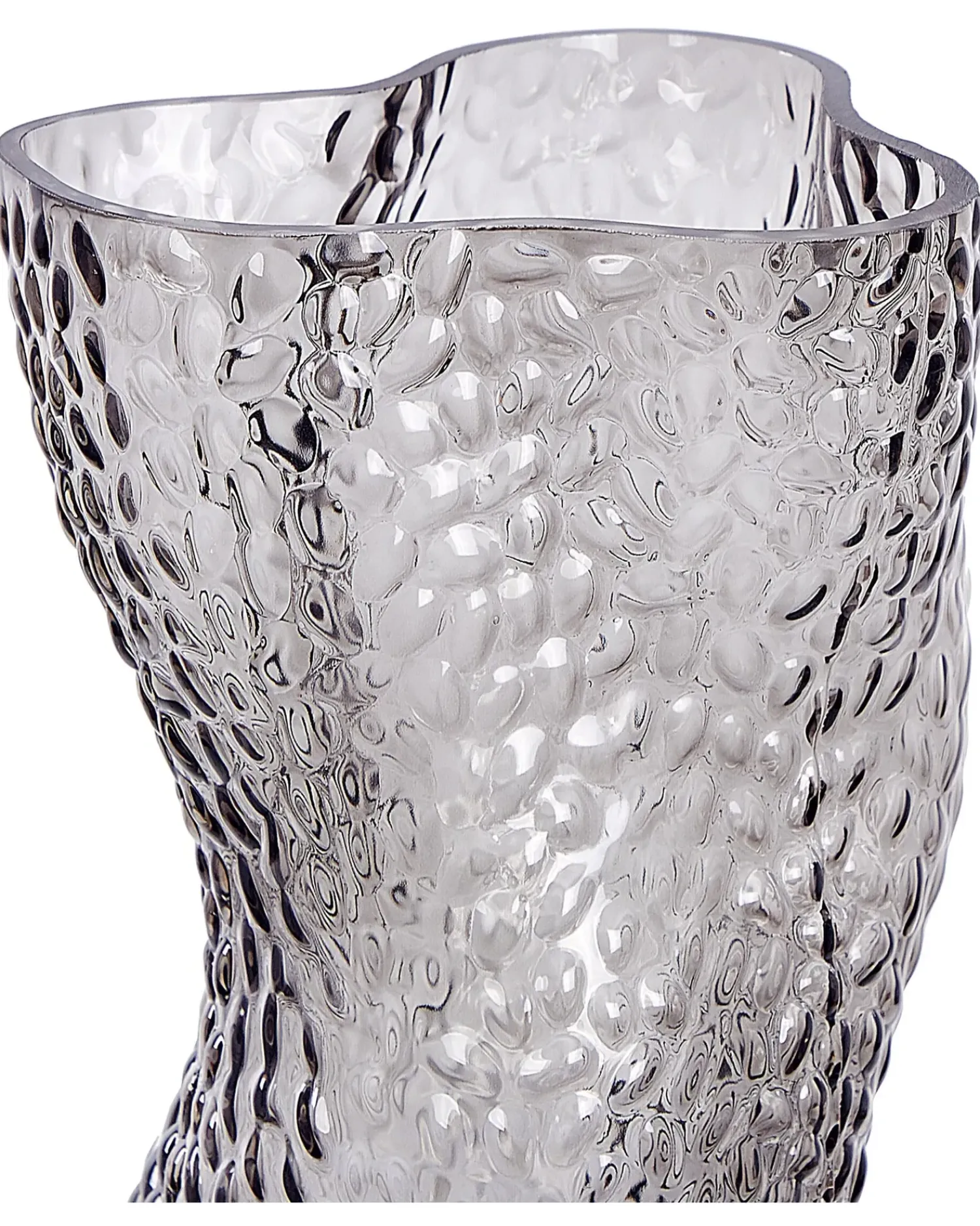 Online Beliani Vaso da fiori DYTIKO Vetro 31 cm Grigio