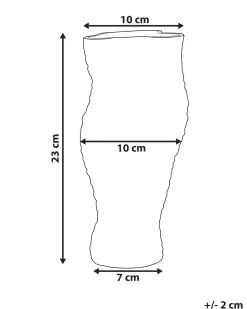 Discount Beliani Vaso da fiori ELATOS Vetro 23 cm Trasparente