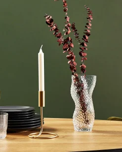 Discount Beliani Vaso da fiori ELATOS Vetro 23 cm Trasparente