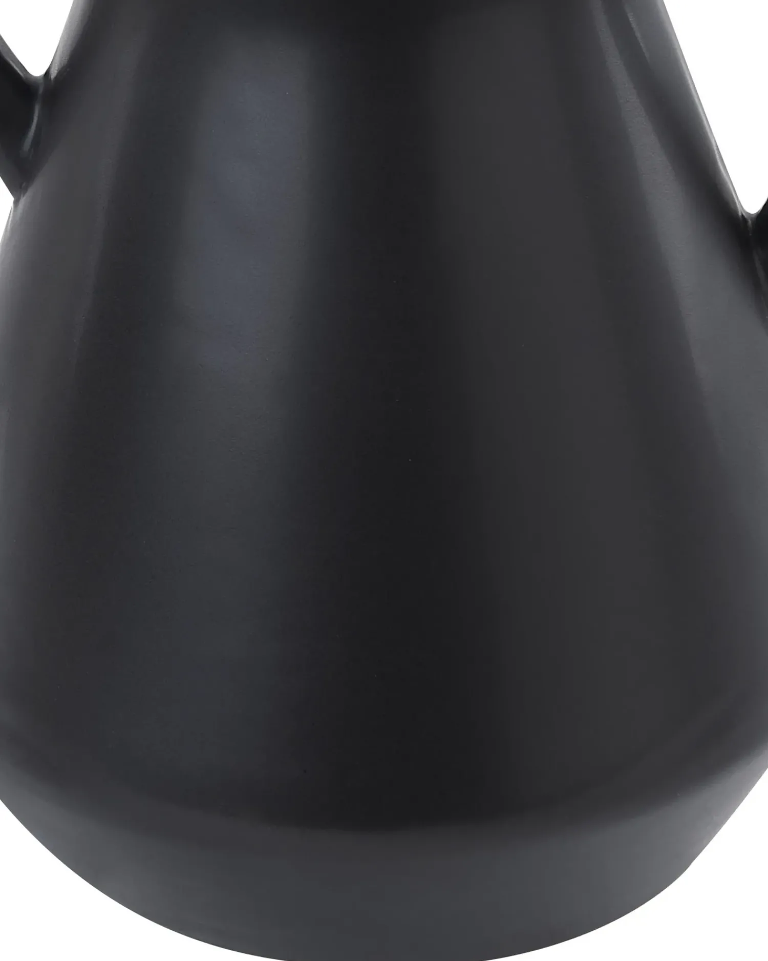 Clearance Beliani Vaso da fiori FERMI Ceramica 20 cm Nero