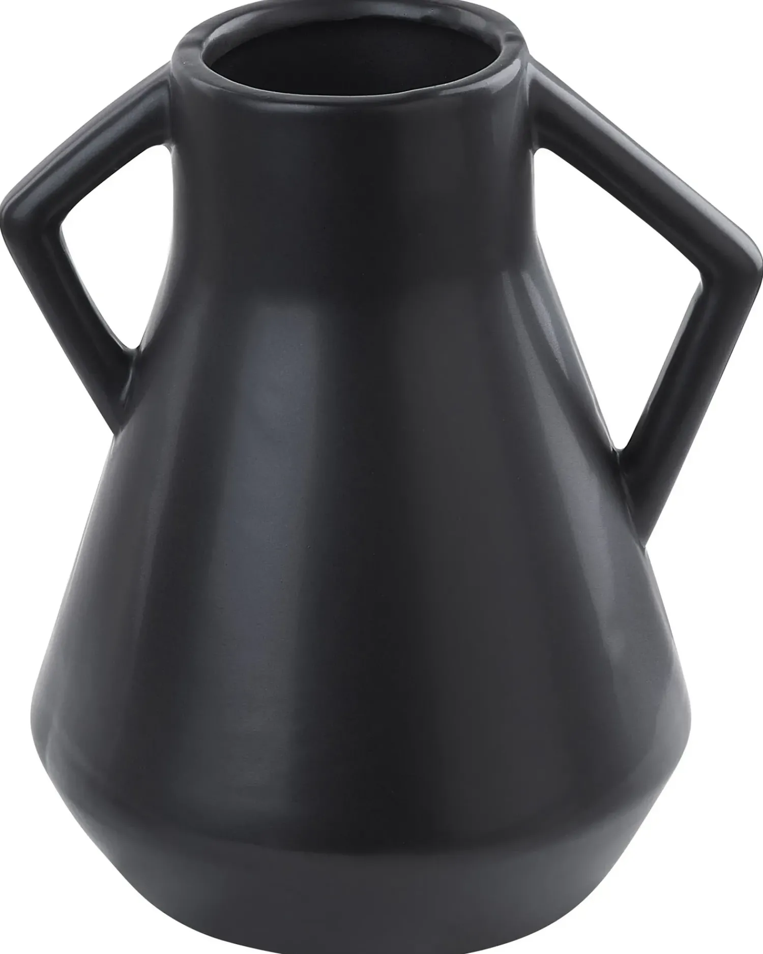 Clearance Beliani Vaso da fiori FERMI Ceramica 20 cm Nero