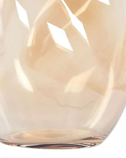 Sale Beliani Vaso da fiori GERAKINI Vetro 20 cm Arancione
