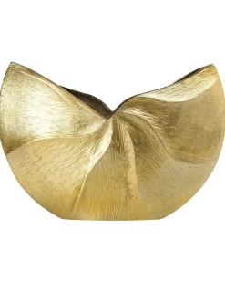 Beliani Vaso da fiori HATTUSA Metallo 26 cm Oro