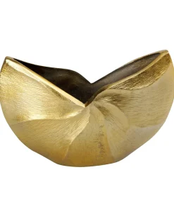 Beliani Vaso da fiori HATTUSA Metallo 26 cm Oro