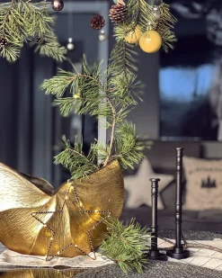 Beliani Vaso da fiori HATTUSA Metallo 26 cm Oro