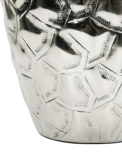 Beliani Vaso da fiori INSHAS Metallo 33 cm Argento