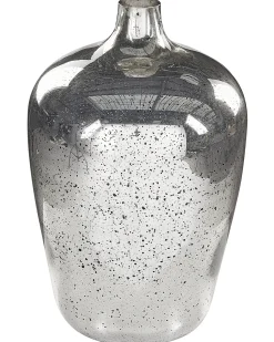 Online Beliani Vaso da fiori KACHORI Vetro 40 cm Argento Argento Nero