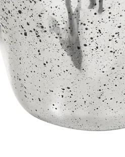 Online Beliani Vaso da fiori KACHORI Vetro 40 cm Argento Argento Nero