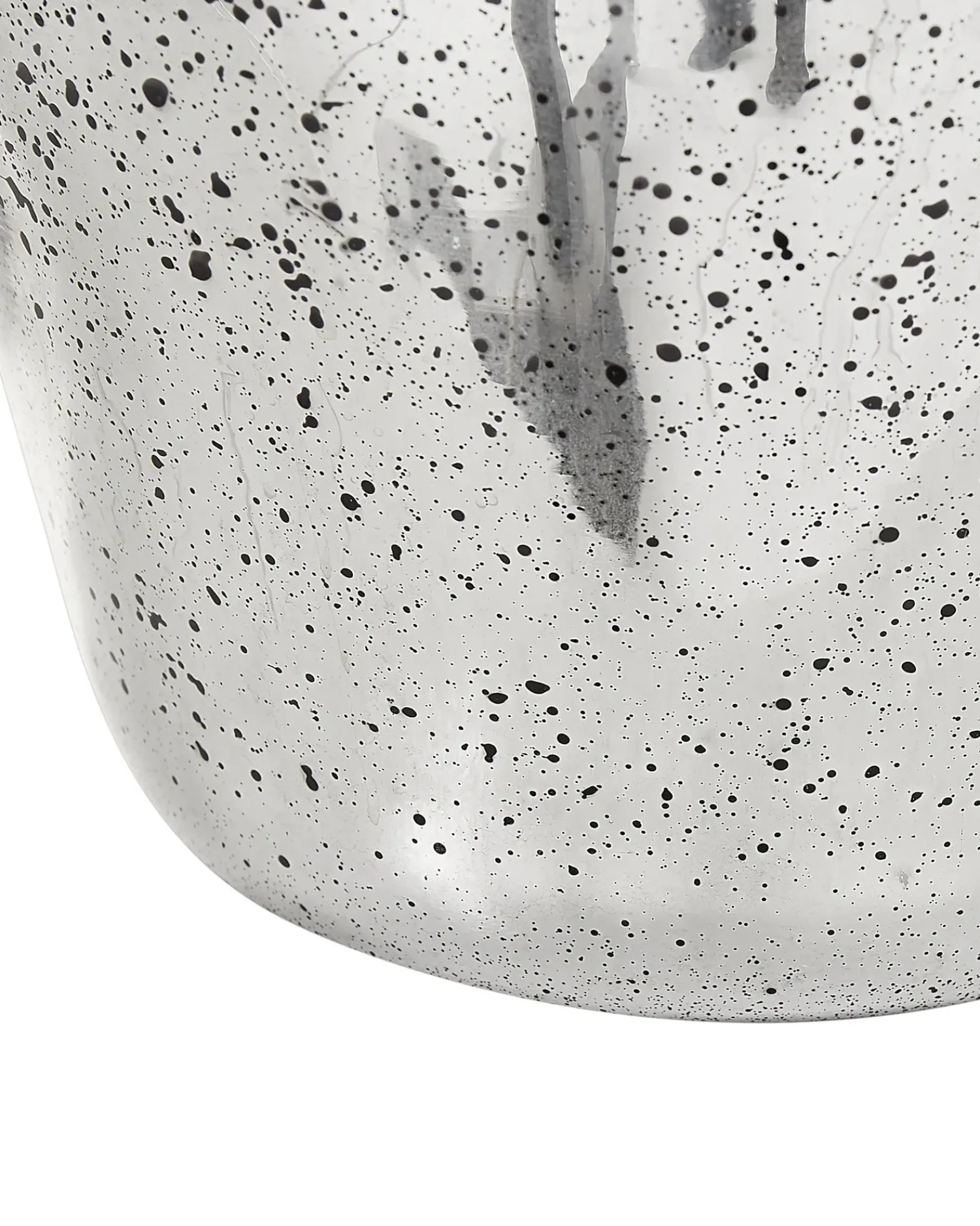 Online Beliani Vaso da fiori KACHORI Vetro 40 cm Argento Argento Nero