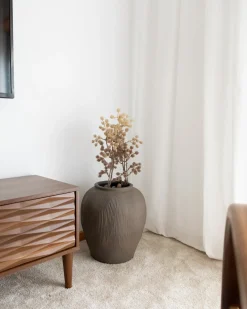 Online Beliani Vaso da fiori KATERINI 40 cm Marrone