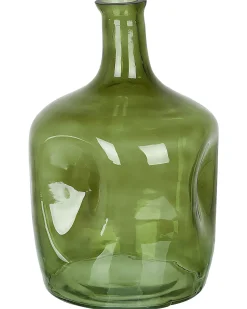 Clearance Beliani Vaso da fiori KERALA Vetro 30 cm oliva Verde