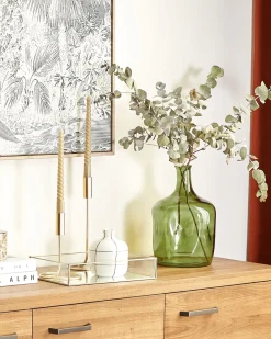 Clearance Beliani Vaso da fiori KERALA Vetro 30 cm oliva Verde