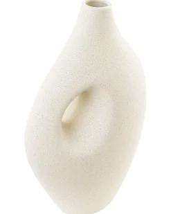 Hot Beliani Vaso da fiori KOMOTINI Ceramica 32 cm sporco Bianco