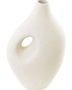 Hot Beliani Vaso da fiori KOMOTINI Ceramica 32 cm sporco Bianco