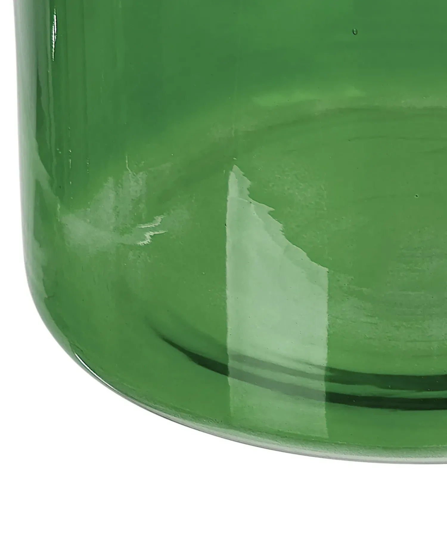 Best Beliani Vaso da fiori KORMA Vetro 45 cm smeraldo Verde
