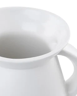 Best Beliani Vaso da fiori KOROPI Ceramica 19 cm Bianco