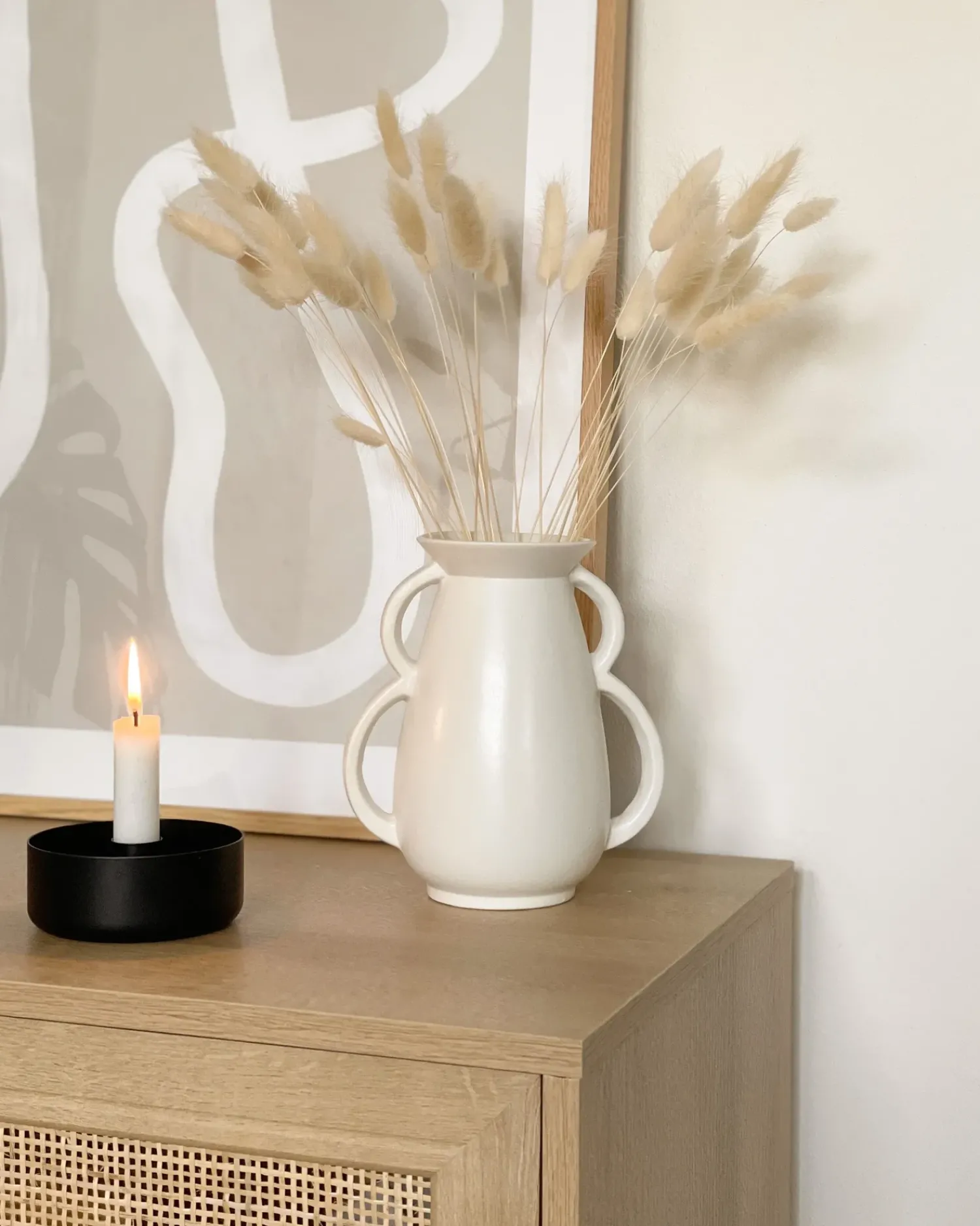 Best Beliani Vaso da fiori KOROPI Ceramica 19 cm Bianco