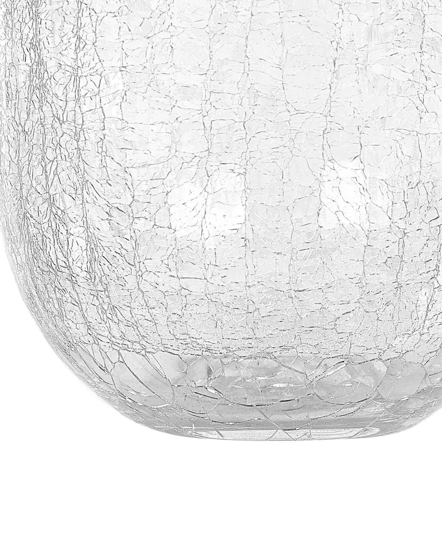 Beliani Vaso da fiori KYRAKALI Vetro 28 cm Trasparente