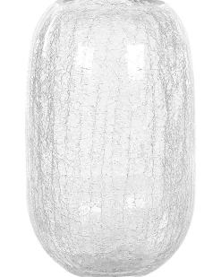 Beliani Vaso da fiori KYRAKALI Vetro 28 cm Trasparente