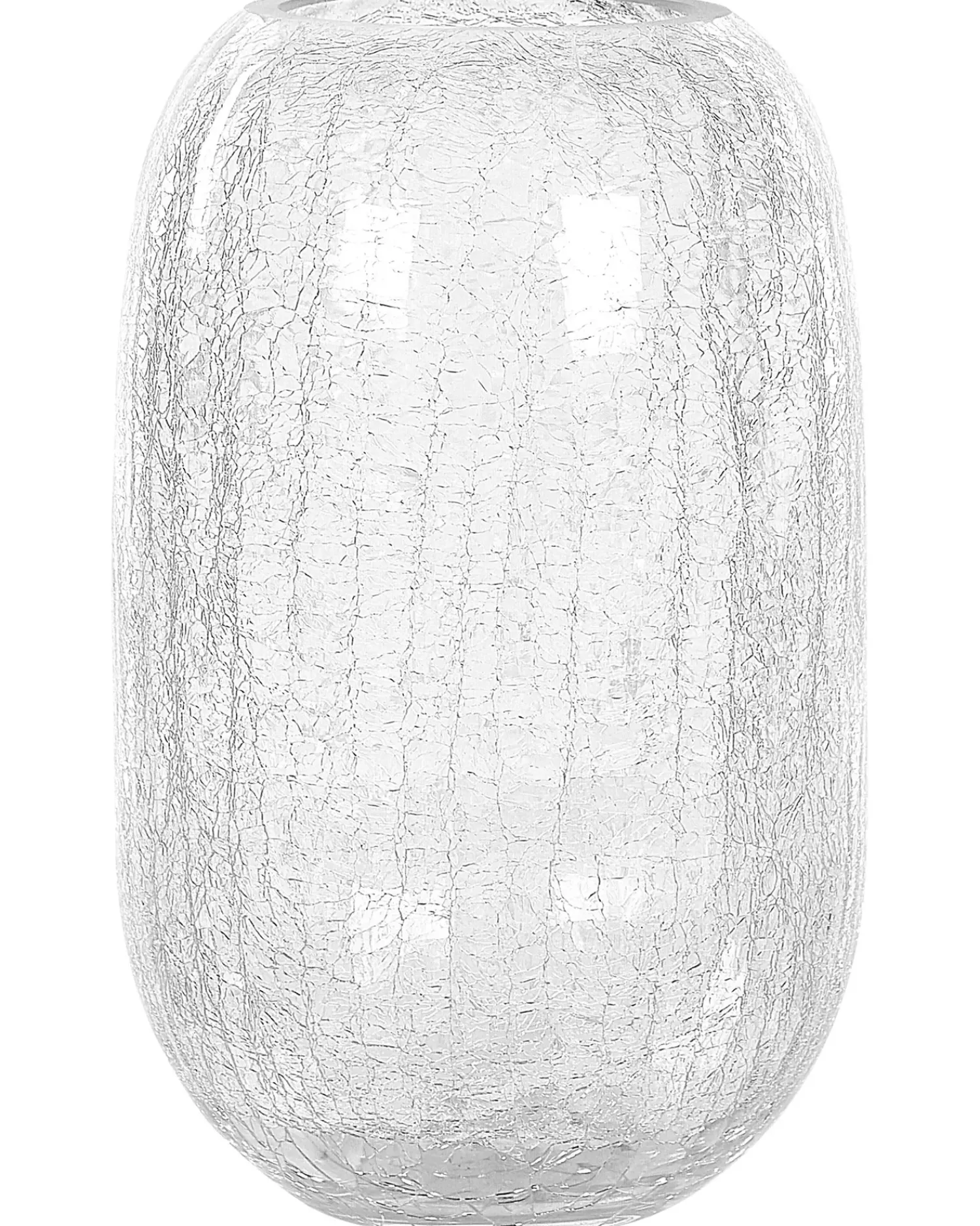 Beliani Vaso da fiori KYRAKALI Vetro 28 cm Trasparente