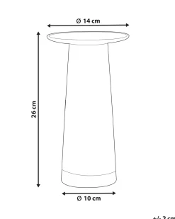 Best Beliani Vaso da fiori MANNA Vetro 26 cm Trasparente