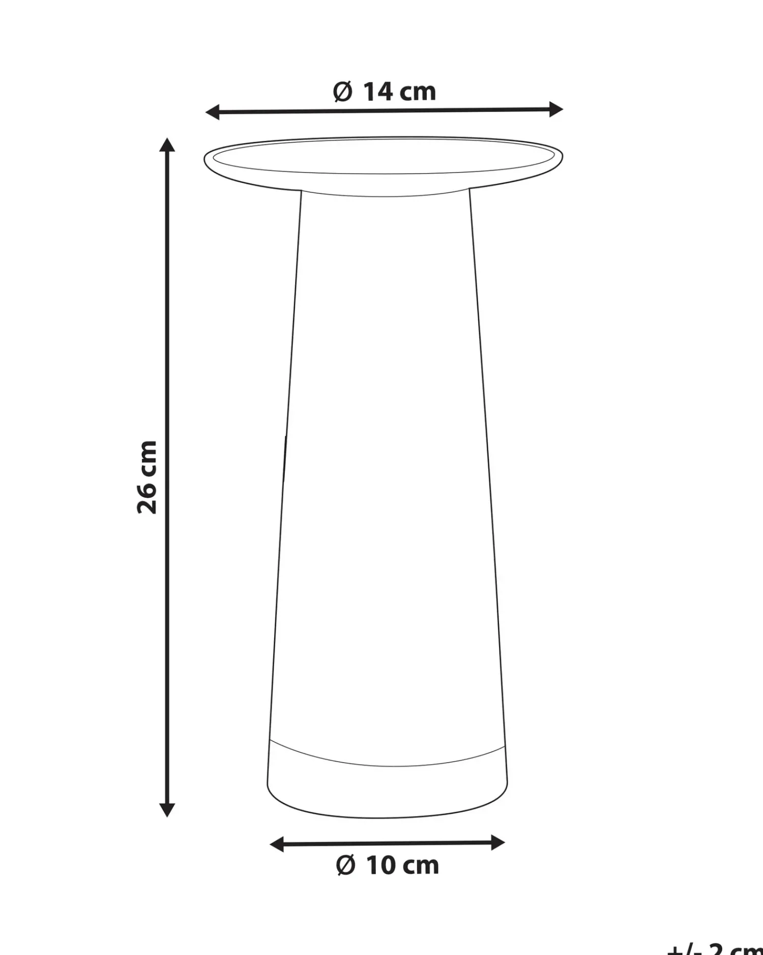 Best Beliani Vaso da fiori MANNA Vetro 26 cm Trasparente