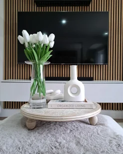 Best Beliani Vaso da fiori MANNA Vetro 26 cm Trasparente