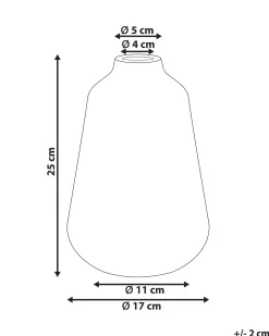 Online Beliani Vaso da fiori MARONEIA Gres porcellanato Bianco Bianco Blu