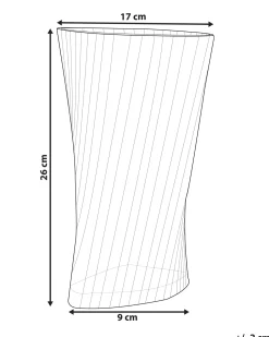 Discount Beliani Vaso da fiori MARPISSA Vetro 26 cm scuro Verde