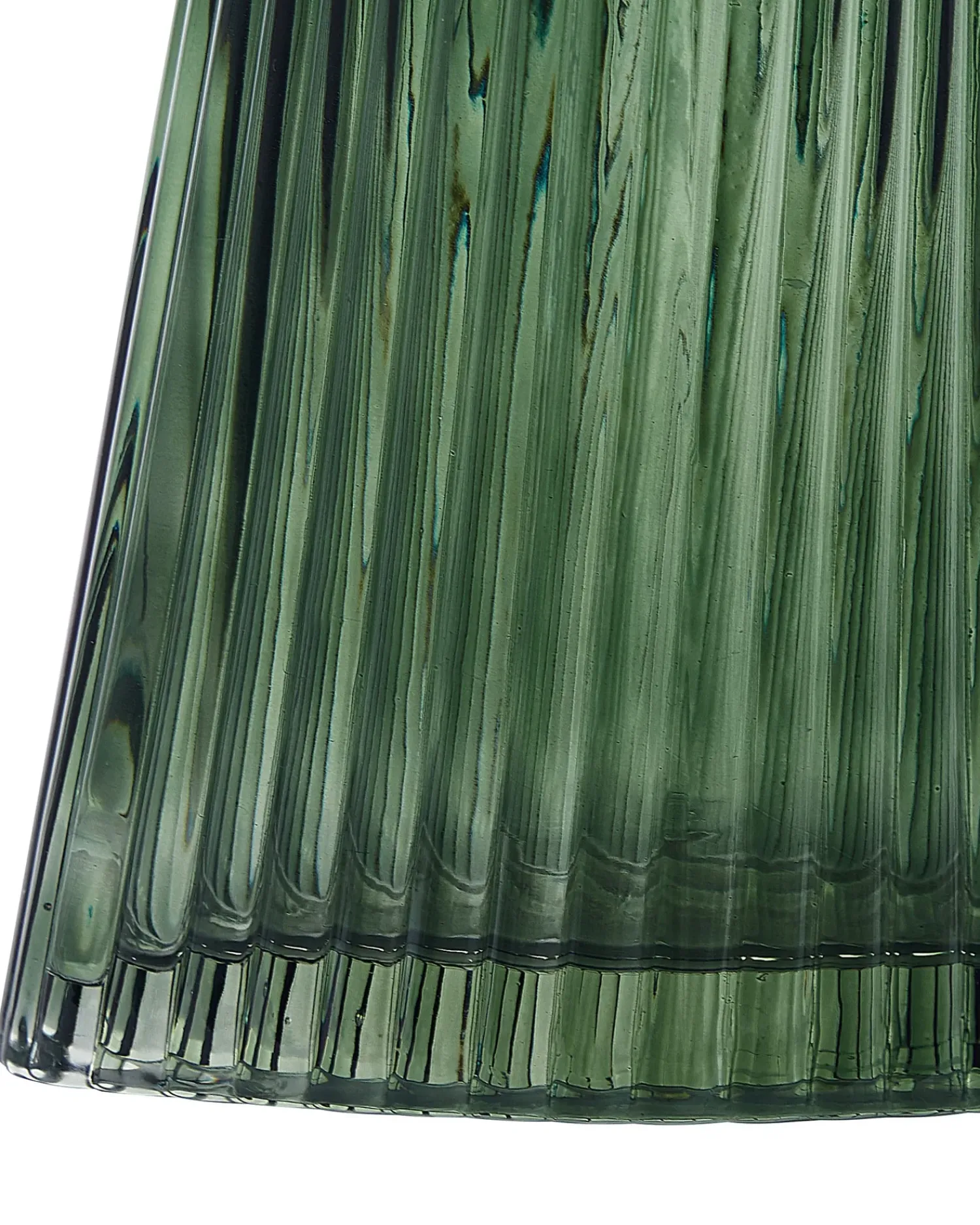 Discount Beliani Vaso da fiori MARPISSA Vetro 26 cm scuro Verde