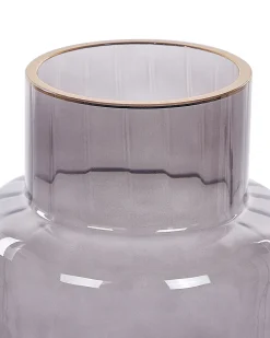 Online Beliani Vaso da fiori MEGALO Vetro 26 cm Grigio