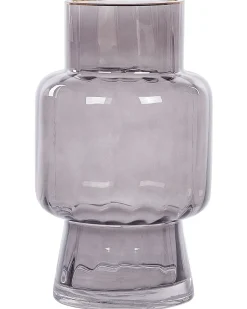 Online Beliani Vaso da fiori MEGALO Vetro 26 cm Grigio