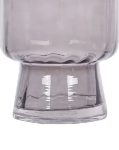 Online Beliani Vaso da fiori MEGALO Vetro 26 cm Grigio