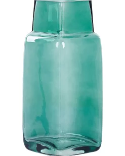Sale Beliani Vaso da fiori MERBAKA Vetro 26 cm smeraldo Verde