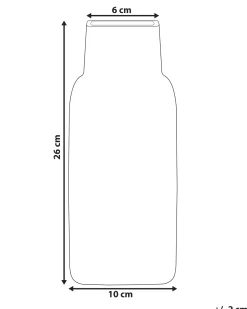 Sale Beliani Vaso da fiori MERBAKA Vetro 26 cm smeraldo Verde